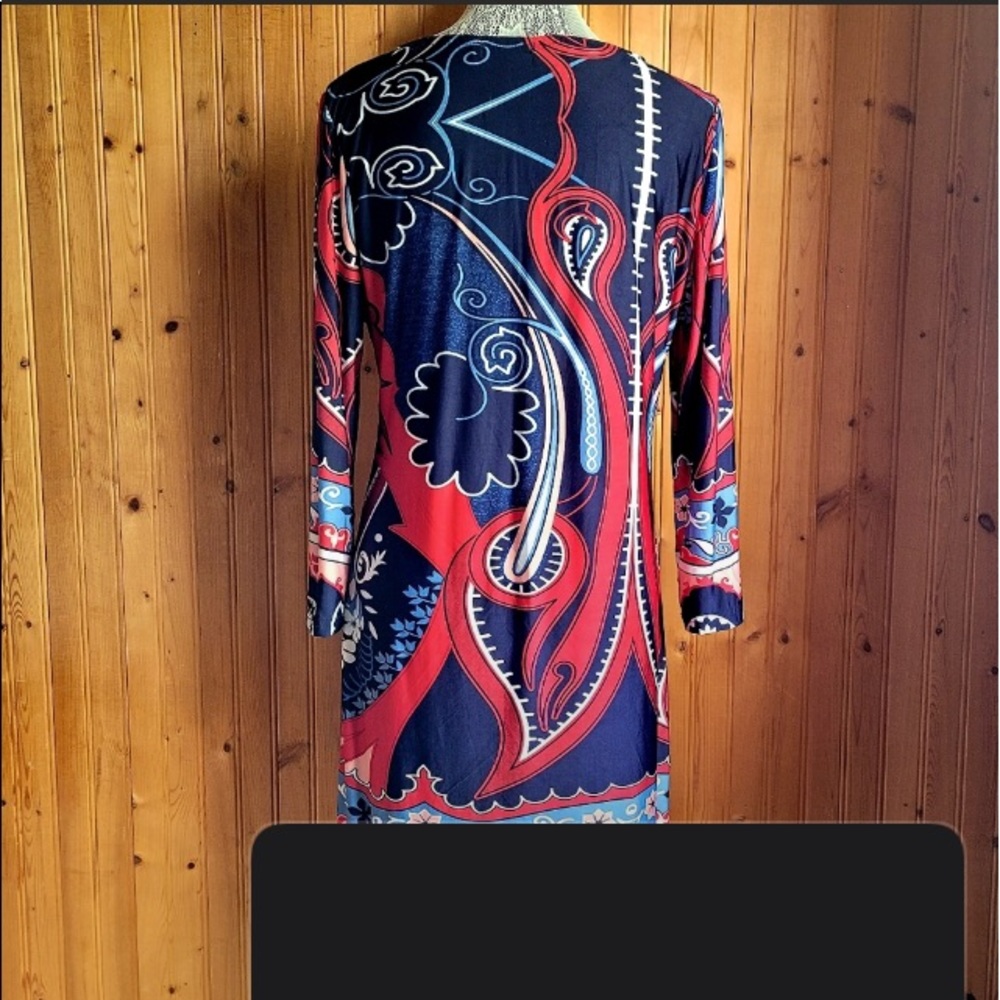 Reborn Red, White & Blue Long sleeve Dress XL
